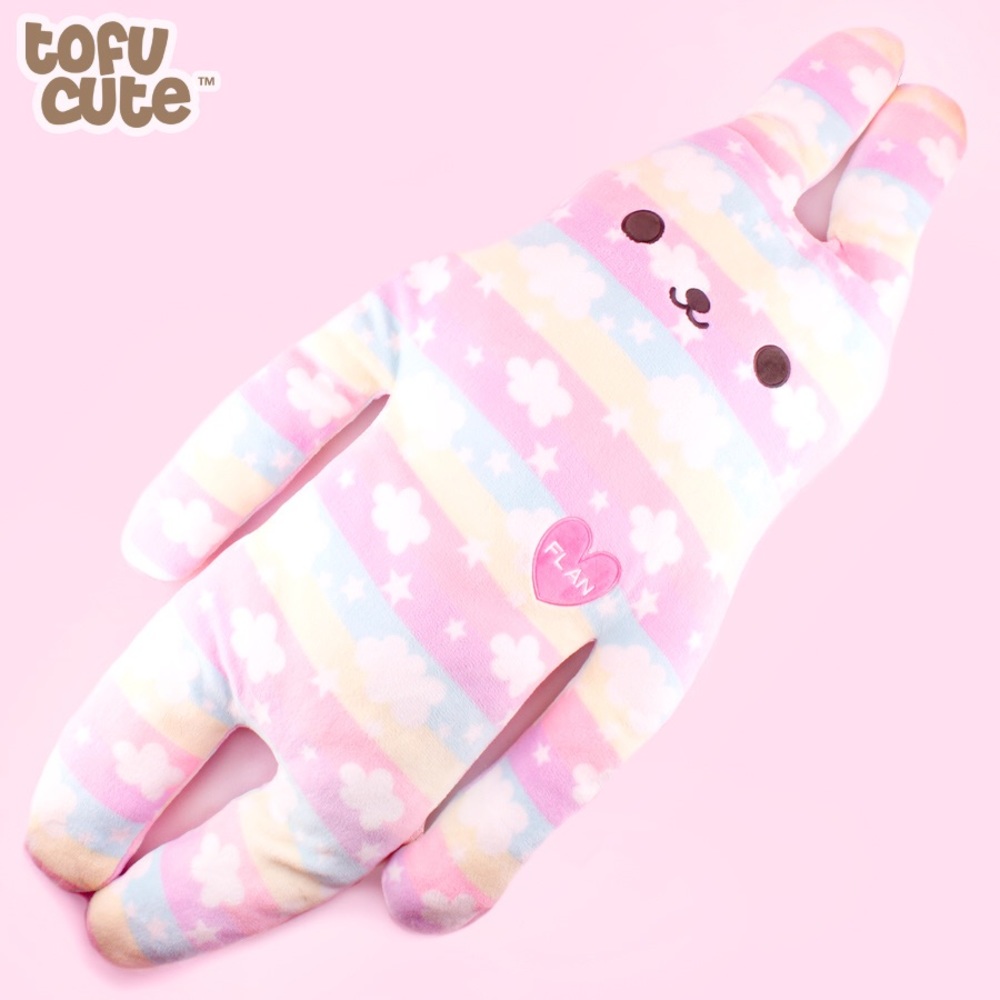 Rainbow Mochi Flan Rabbit